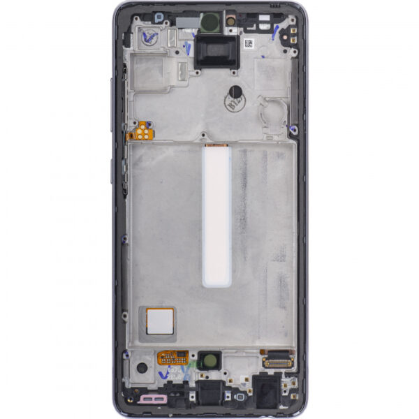 Display Ecran OLED pentru Samsung Galaxy A52 5G A526 / A52 A525, Premium, Cu rama, Negru + Folie sticla cadou - imagine 3