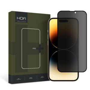 Folie De Protectie Ecran Privacy HOFI PRO+ Pentru Apple IPhone 15 Pro Max, Sticla Securizata, Full Glue