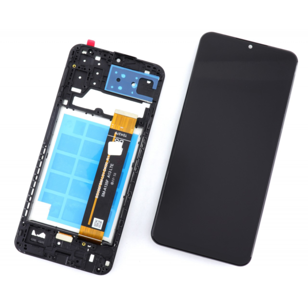 Display cu Touchscreen Samsung Galaxy A13 4G A135, Cu rama, Negru + Folie de sticla - imagine 2
