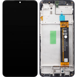 Display Cu Touchscreen Samsung Galaxy A23 5G A236,  Premium, Cu rama, Negru + Folie de sticla